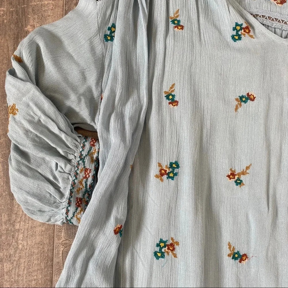 Free People Floral Embroidered oversized Dress - Picture 2 of 7